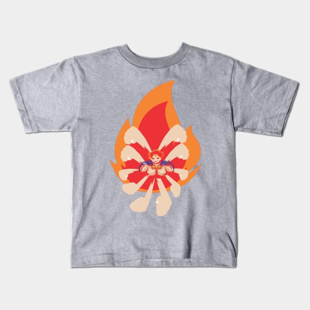 Thousand Flame Punch Kids T-Shirt by Leeker Shop